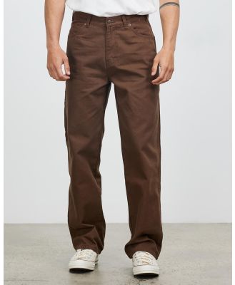 Dickies - 1939 Relaxed Fit Straight Leg Carpenter Duck Jeans - Jeans (Rinsed Timber Brown) 1939 Relaxed Fit Straight Leg Carpenter Duck Jeans