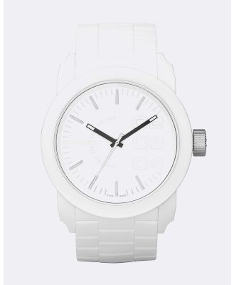 Diesel - Double Down S44 White Analogue Watch - Watches (White) Double Down S44 White Analogue Watch