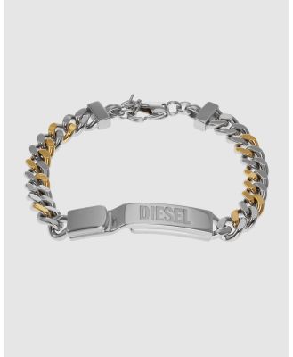 Diesel - Steel Silver Tone Bracelet - Jewellery (Silver) Steel Silver-Tone Bracelet