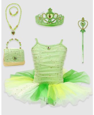 Disney Princess by Pink Poppy - Disney Princess Tiana Sparkling Tutu Fashion Pack - Accessories (Green) Disney Princess Tiana Sparkling Tutu Fashion Pack