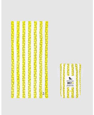 Dock & Bay - Beach Towel Kids Collection Smiley - Home (Yellow) Beach Towel Kids Collection