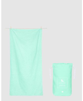 Dock & Bay - Large Fitness Towel 100% Recycled Essential Collection - Gym & Yoga (Green) Large Fitness Towel 100% Recycled Essential Collection