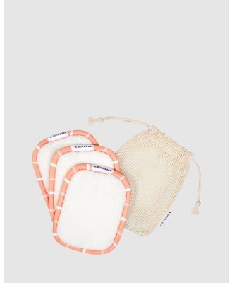 Dock & Bay - Reusable Make Up Remover Wipes 100% Recycled Home Collection - Tools (Orange) Reusable Make Up Remover Wipes 100% Recycled Home Collection