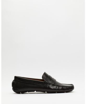 Double Oak Mills - Casual Loafers - Casual Shoes (Black Leather) Casual Loafers
