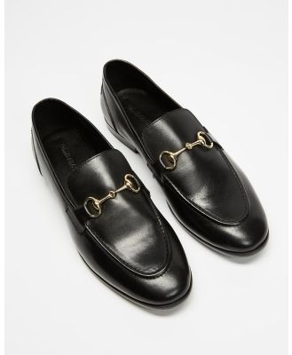 Double Oak Mills - Garnet Leather Loafers - Dress Shoes (Black) Garnet Leather Loafers