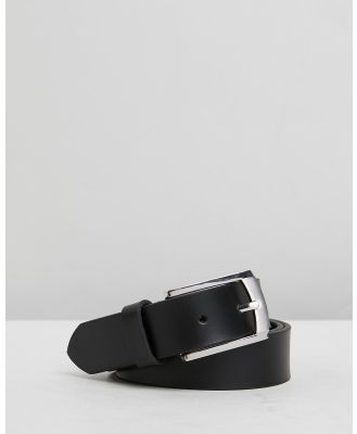 Double Oak Mills - Leather 30mm Belt - Belts (Black) Leather 30mm Belt