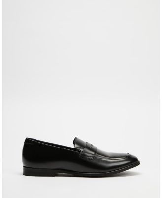 Double Oak Mills - Smooth Leather Loafers - Flats (Smooth Black) Smooth Leather Loafers