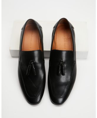 Double Oak Mills - Ted Leather Loafers - Dress Shoes (Black Leather) Ted Leather Loafers
