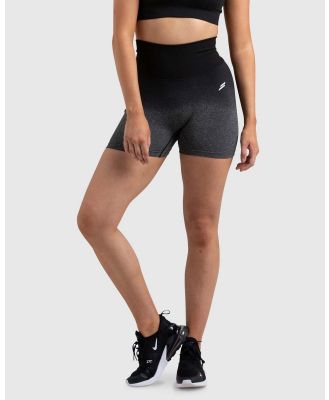 Doyoueven - Ombre Scrunch Seamless Shorts - Shorts (Black) Ombre Scrunch Seamless Shorts