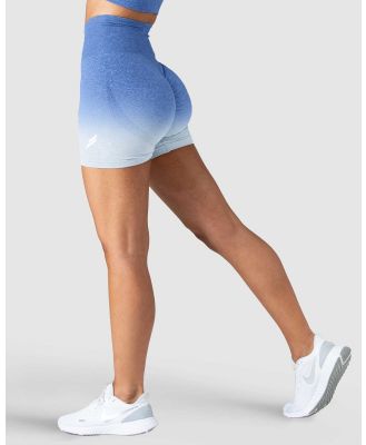 Doyoueven - Ombre Scrunch Seamless Shorts - Shorts (Blue) Ombre Scrunch Seamless Shorts