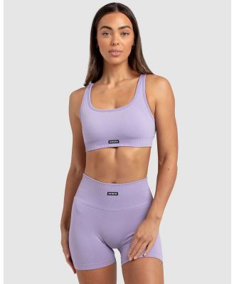 Doyoueven - Ribbed Seamless Crop - Sports bras (Soft Purple) Ribbed Seamless Crop