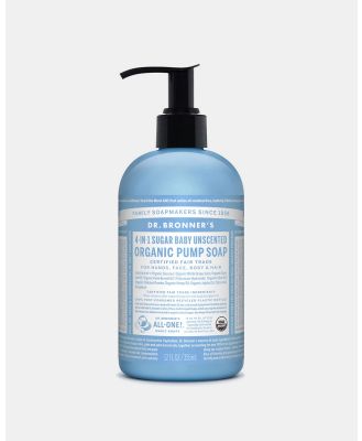 Dr Bronner's - Organic Pump Soap Baby Unscented 355ml - Skincare (light blue) Organic Pump Soap Baby Unscented 355ml