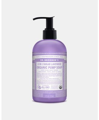 Dr Bronner's - Organic Pump Soap Lavender 355ml - Skincare (Purple) Organic Pump Soap Lavender 355ml