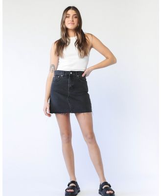 Dr Denim - Echo Mini Skirt - Denim skirts (Charcoal Black) Echo Mini Skirt