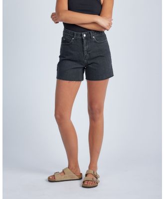 Dr Denim - Nora Shorts - Denim (Black Retro Raw Hem) Nora Shorts