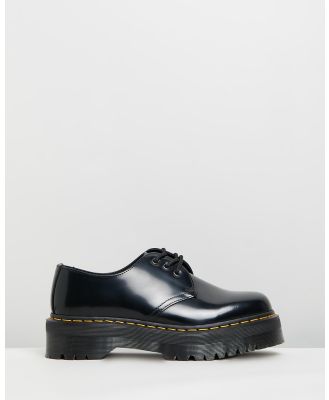 Dr Martens - Unisex 1461 Quad Polished Smooth Shoes - Sneakers (Black) Unisex 1461 Quad Polished Smooth Shoes