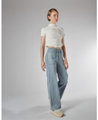 DRICOPER DENIM - Carrie Trousers - Jeans (Sunbleached) Carrie Trousers
