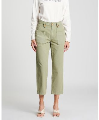 DRICOPER DENIM - Stella Canvas Trousers - Pants (Oil Green) Stella Canvas Trousers