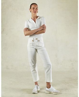 DRICOPER DENIM - Stella Trousers - Pants (Ivory) Stella Trousers