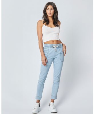 DRICOPER DENIM - Utility Sunbleached Denim Pants - Crop (Sunbleached) Utility Sunbleached Denim Pants