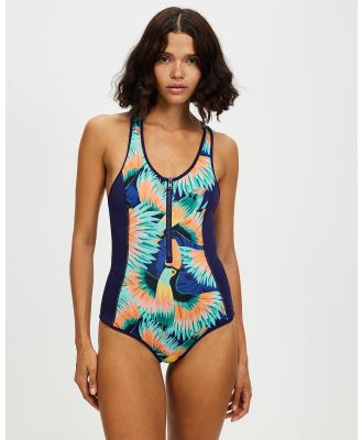 Duskii - T Back One Piece - One-Piece / Swimsuit (Tropical) T-Back One-Piece