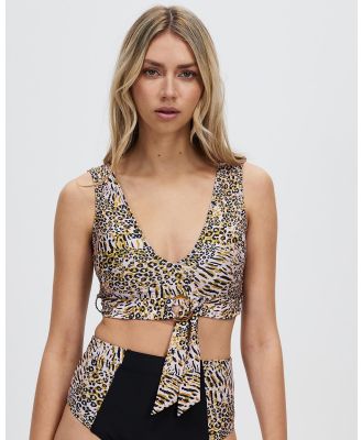 Duskii - Vee Top - Bikini Tops (Leopard Print) Vee Top