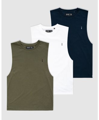 DVNT - 3 Pack Nuance Rise Tank - Muscle Tops (MULTI) 3-Pack Nuance Rise Tank