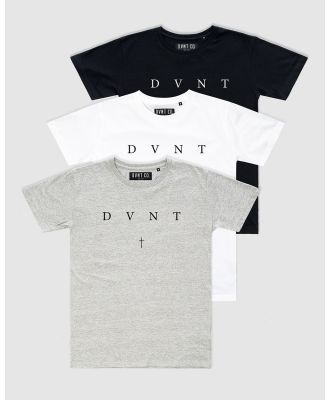 DVNT - 3 Pack Saint Tee   Youth - Short Sleeve T-Shirts (Multi) 3-Pack Saint Tee - Youth