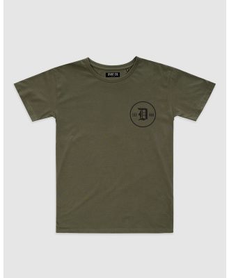 DVNT - Clean Classic Tee   Youth - Short Sleeve T-Shirts (Olive) Clean Classic Tee - Youth