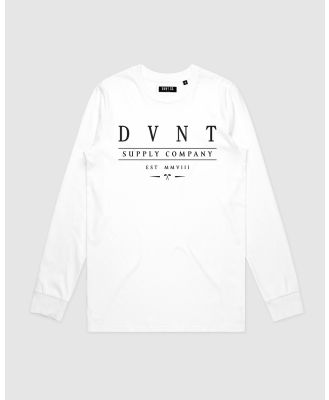 DVNT - Deluxe Long Sleeve   Youth - Long Sleeve T-Shirts (White) Deluxe Long Sleeve - Youth