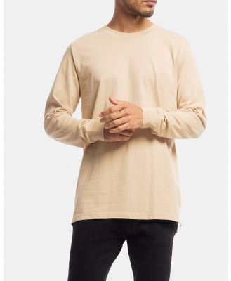 DVNT - Devoid Premium Long Sleeve - Long Sleeve T-Shirts (Camel) Devoid Premium Long Sleeve