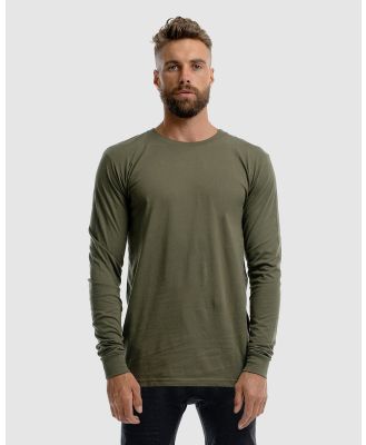 DVNT - Devoid Premium Long Sleeve - Long Sleeve T-Shirts (Olive) Devoid Premium Long Sleeve