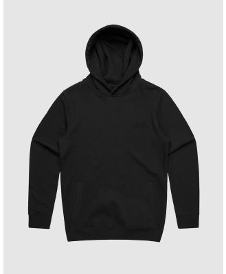 DVNT - Drop Mono Embroidery Hoodie   Youth - Hoodies (Black) Drop Mono Embroidery Hoodie - Youth