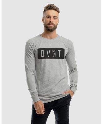 DVNT - Drop Out Long Sleeve Tee - Long Sleeve T-Shirts (Marle Grey) Drop Out Long Sleeve Tee