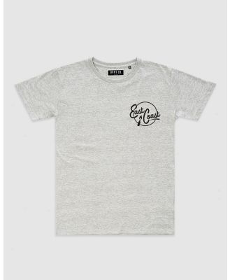 DVNT - East Coast Tee   Youth - Short Sleeve T-Shirts (Marle Grey) East Coast Tee - Youth