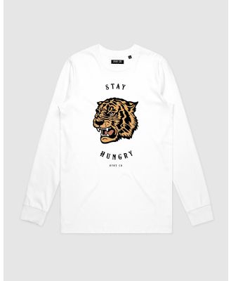 DVNT - Stay Hungry Long Sleeve   Youth - Long Sleeve T-Shirts (White) Stay Hungry Long Sleeve - Youth