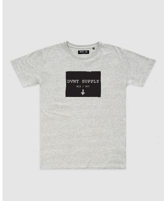 DVNT - Supply Tee   Youth - Short Sleeve T-Shirts (Marle Grey) Supply Tee - Youth