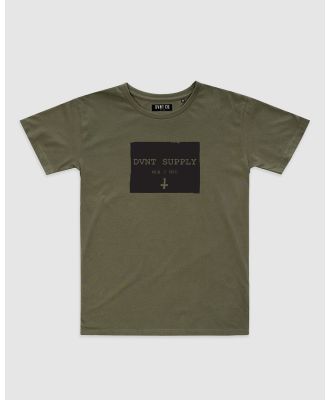 DVNT - Supply Tee   Youth - Short Sleeve T-Shirts (Olive) Supply Tee - Youth
