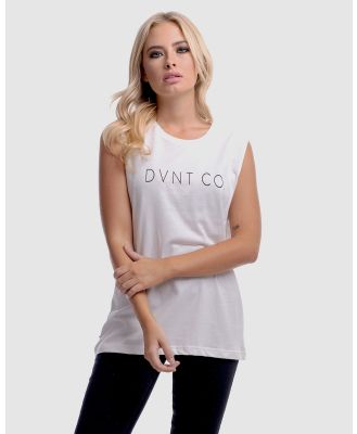 DVNT - The Co Tank   White - Muscle Tops (White) The Co Tank - White