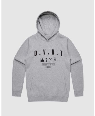 DVNT - Urban Elements Hoodie   Youth - Long Sleeve T-Shirts (Marle Grey) Urban Elements Hoodie - Youth