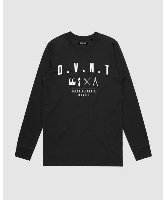 DVNT - Urban Elements Long Sleeve   Youth - Long Sleeve T-Shirts (Black) Urban Elements Long Sleeve - Youth