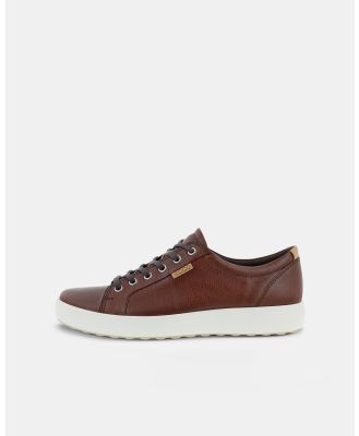 ECCO - Men's Soft 7 Sneakers - Casual Shoes (Brown) Men's Soft 7 Sneakers
