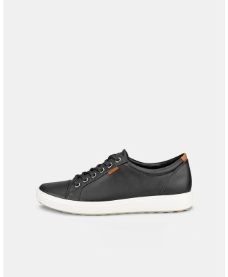 ECCO - Women's Soft 7 Sneakers - Lifestyle Sneakers (Black) Women's Soft 7 Sneakers