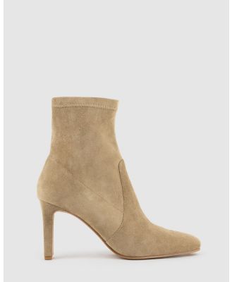 Edward Meller - ZENAS85 Square Toe Ankle Boot - Boots (Camel) ZENAS85 Square Toe Ankle Boot