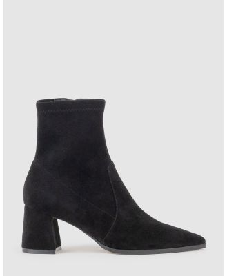 Edward Meller - ZYLA65 Block Heel Ankle Boot - Boots (Black) ZYLA65 Block Heel Ankle Boot