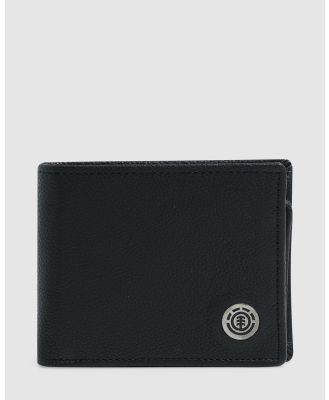Element - Icon Leather Bi Fold Wallet - Wallets (FLINT BLACK) Icon Leather Bi Fold Wallet