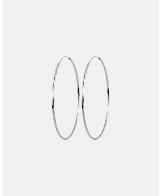 Elli Jewelry -  Earrings Hoop Basic Classic 925 Sterling Silver - Jewellery (Silver) Earrings Hoop Basic Classic 925 Sterling Silver