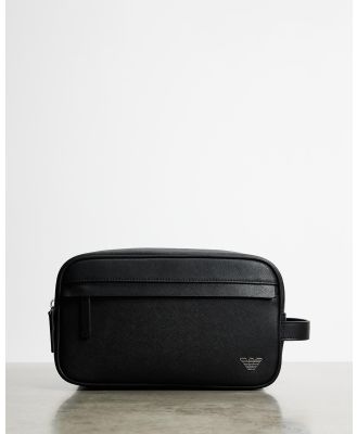 Emporio Armani - Cosmetics Bag - Toiletry Bags (Black) Cosmetics Bag