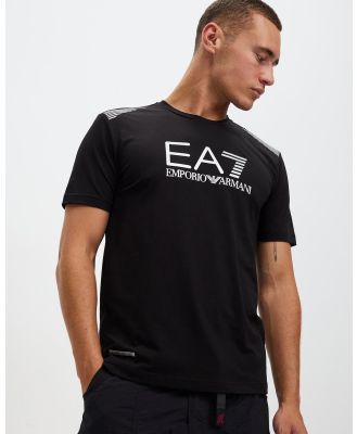 Emporio Armani EA7 - Logo T Shirt - T-Shirts & Singlets (Black) Logo T-Shirt