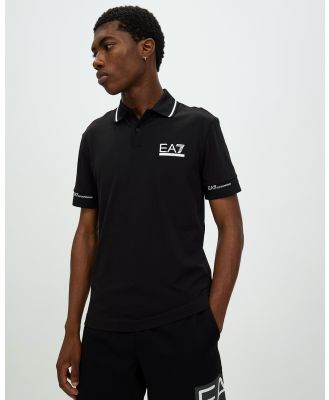 Emporio Armani EA7 - Polo - Shirts & Polos (Black) Polo
